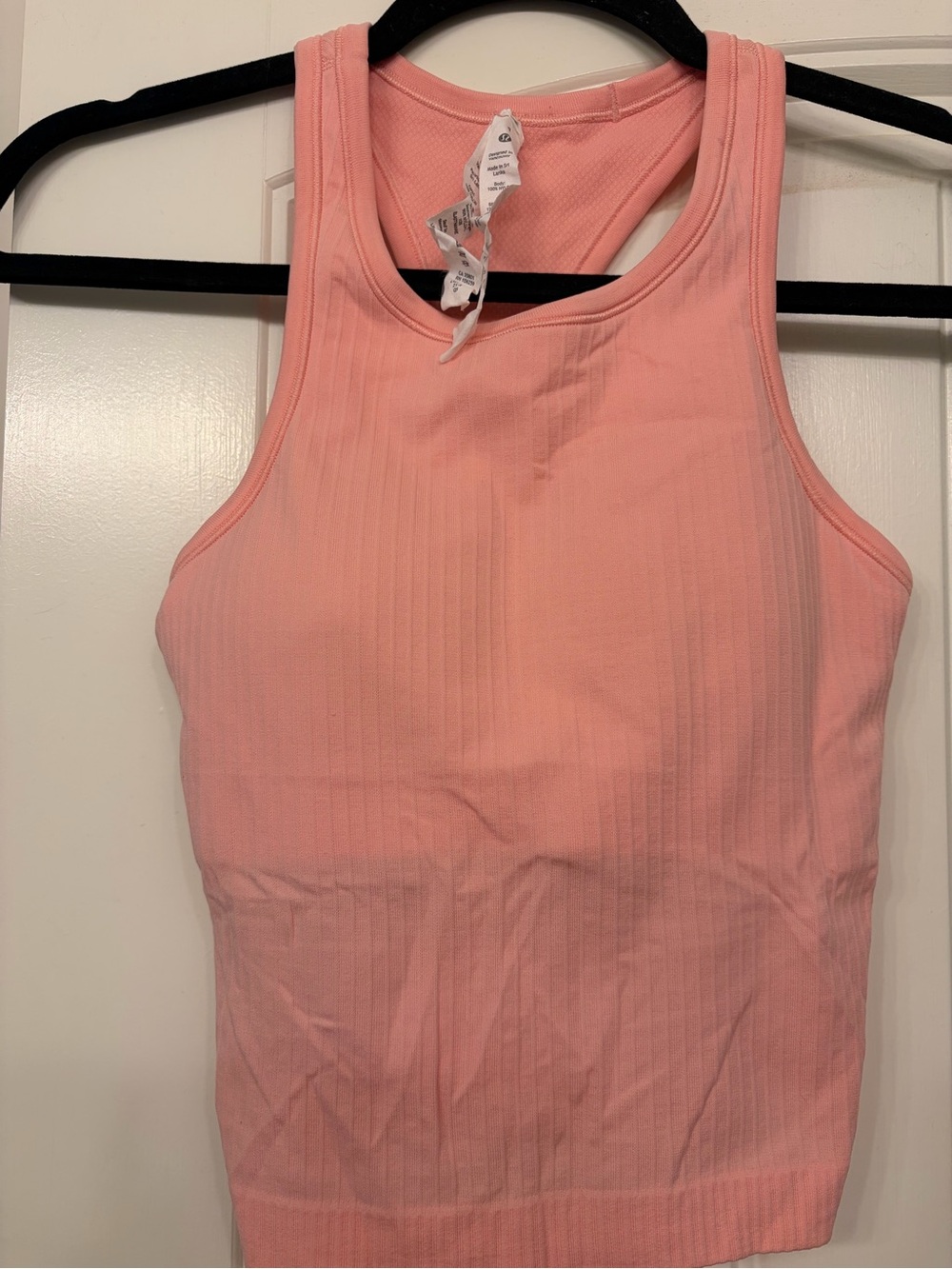 Lululemon cropped ebb to street racerback tank